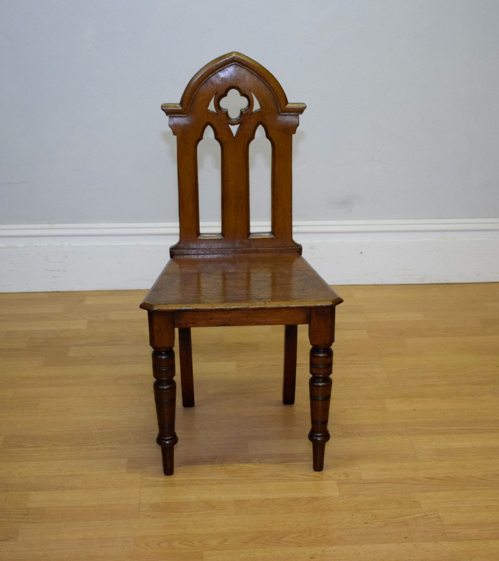 Victorian Gothic Hall Chair  View V