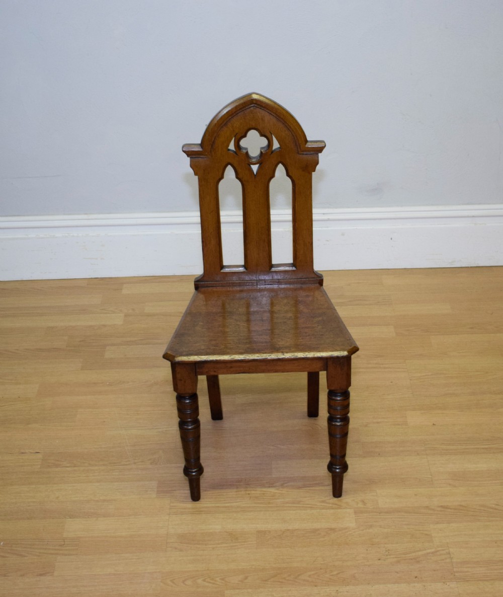 Victorian Gothic Hall Chair  View VI