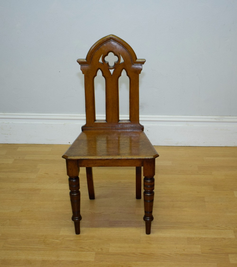 Victorian Gothic Hall Chair  View VII