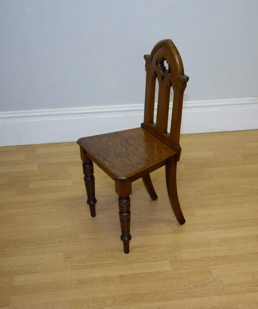 Victorian Gothic Hall Chair  View XI