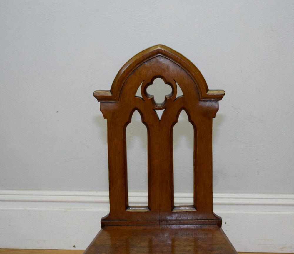 Victorian Gothic Hall Chair  View XVII