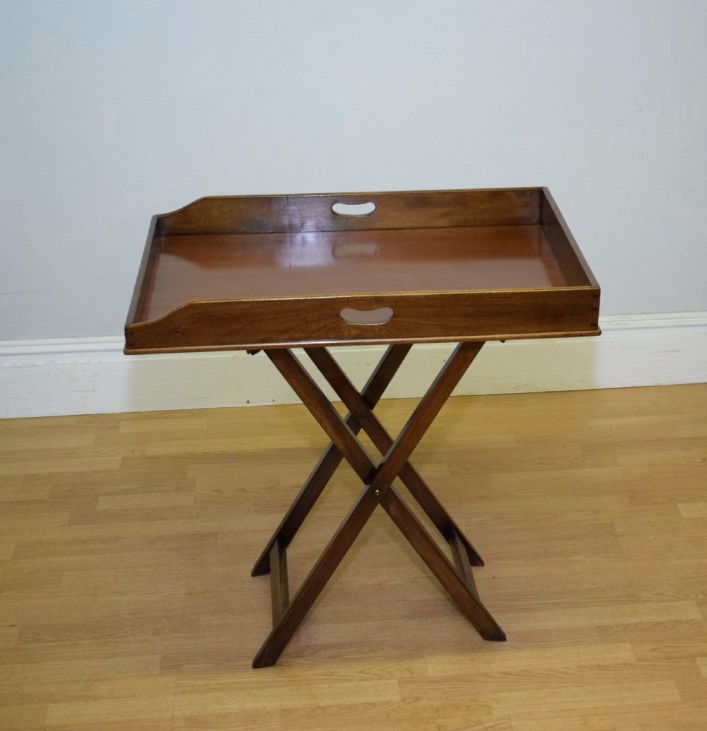 Victorian Butlers Tray On Stand View V