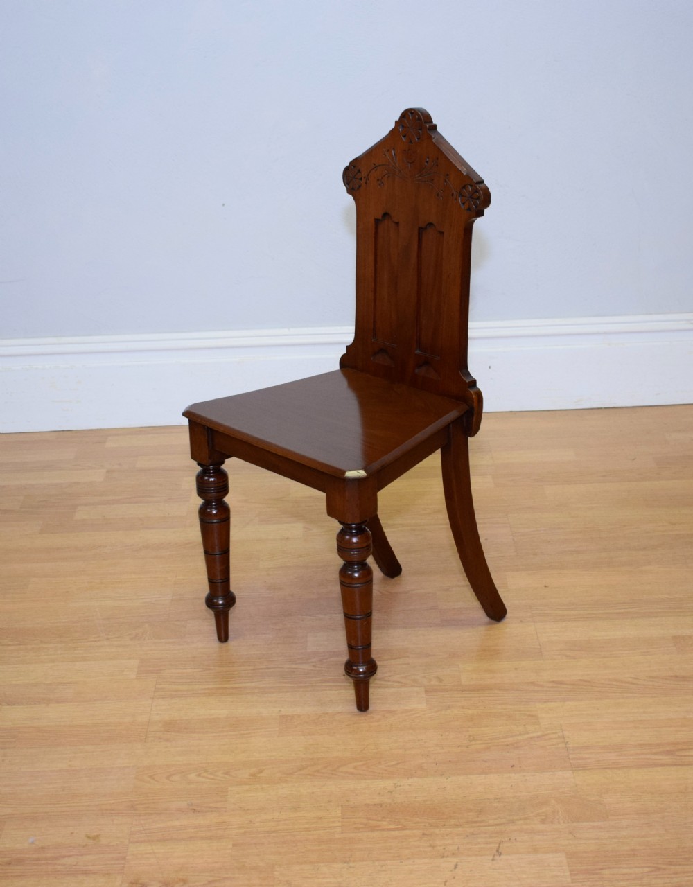 Victorian Gothic Hall Chair View II