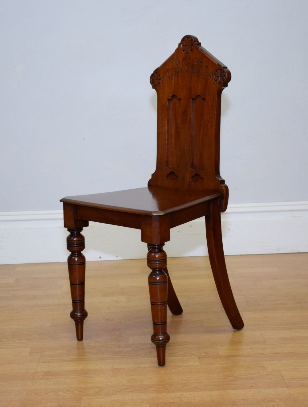 Victorian Gothic Hall Chair View IX