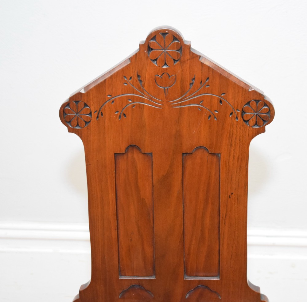 Victorian Gothic Hall Chair View XII
