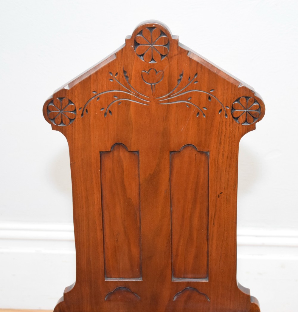 Victorian Gothic Hall Chair View XIII