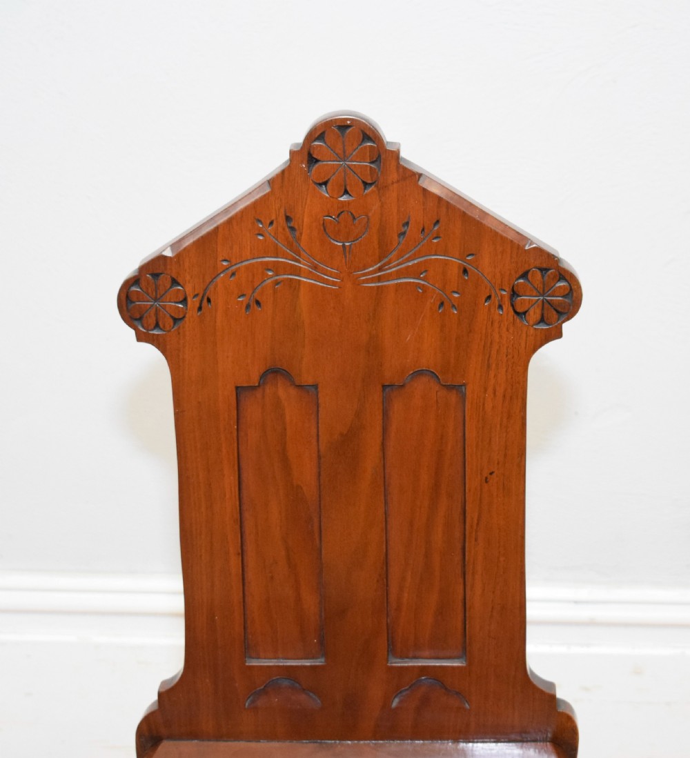 Victorian Gothic Hall Chair View XIV