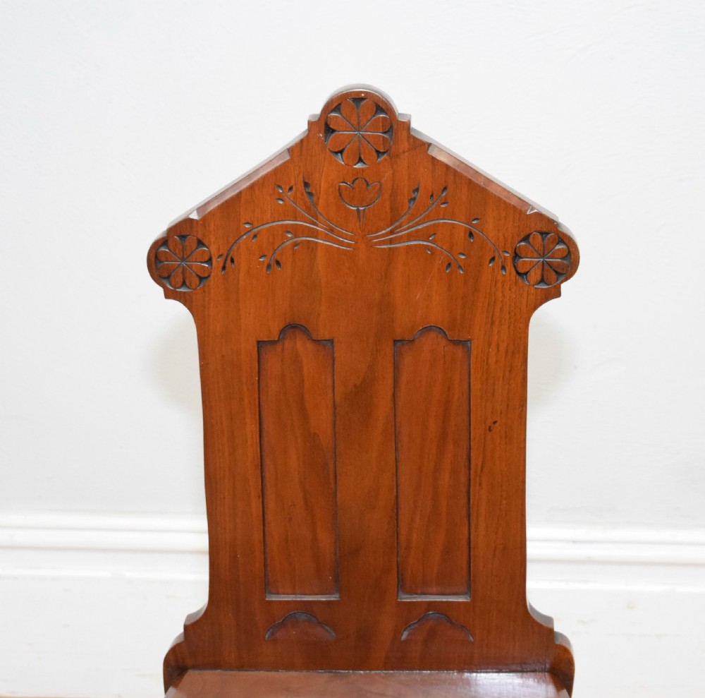 Victorian Gothic Hall Chair View XV