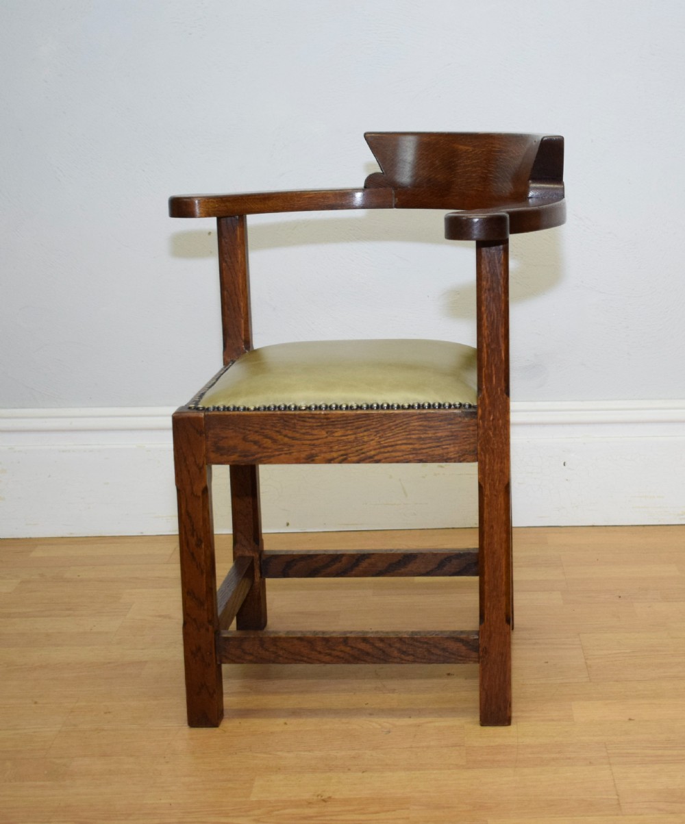 Antique Arts & Crafts Corner Chair View XII