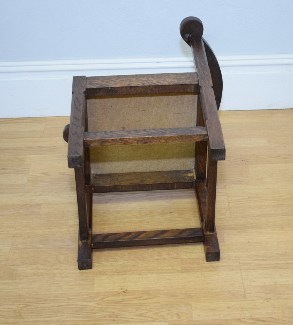 Antique Arts & Crafts Corner Chair View XV