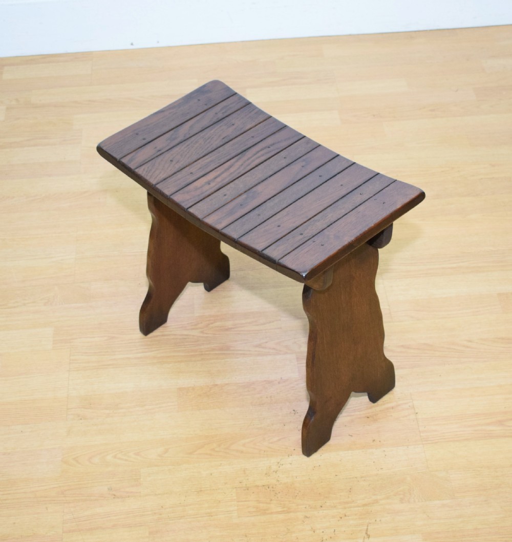 Early 20th Century Oak Stool