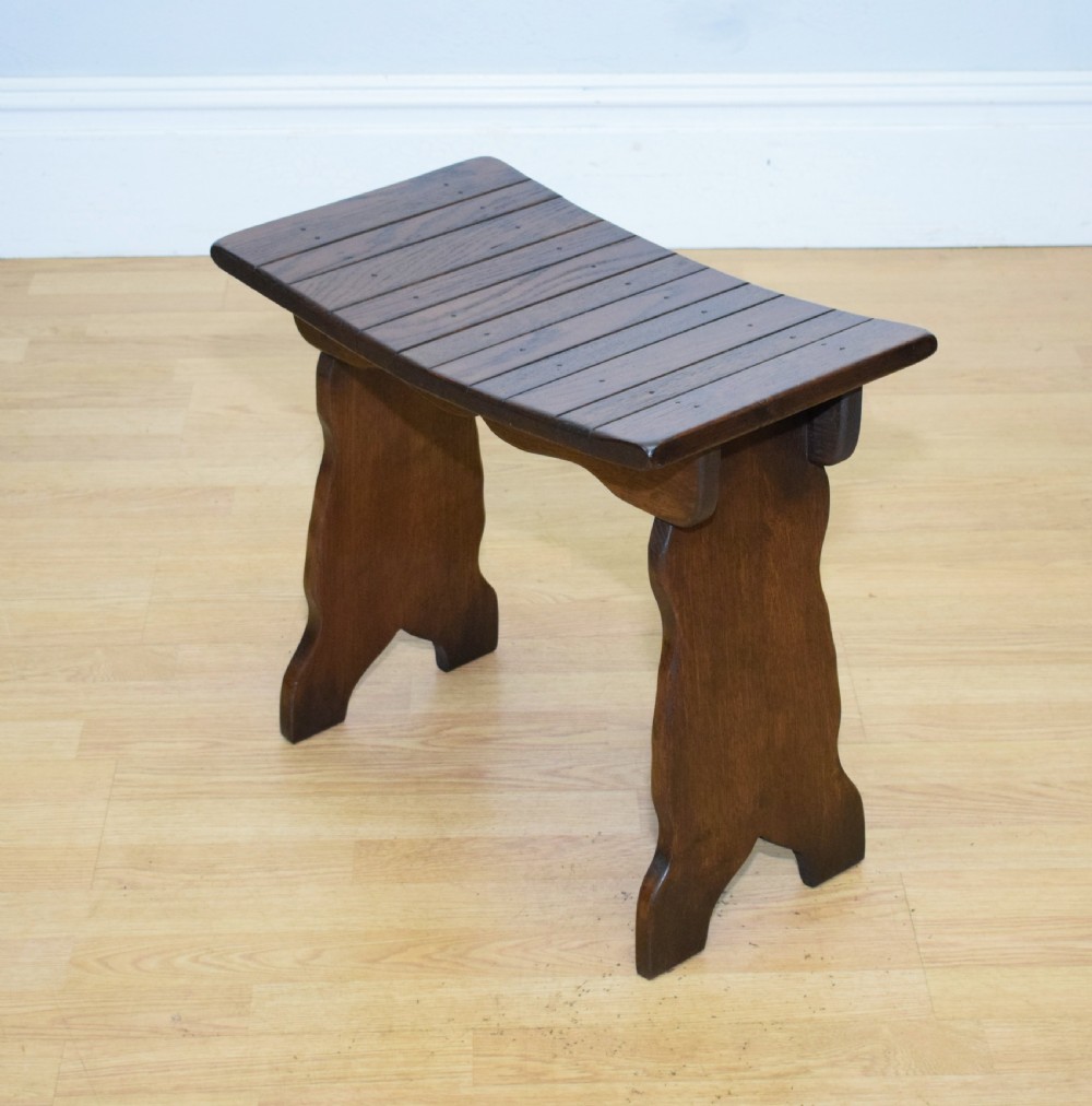 Early 20th Century Oak Stool View IV