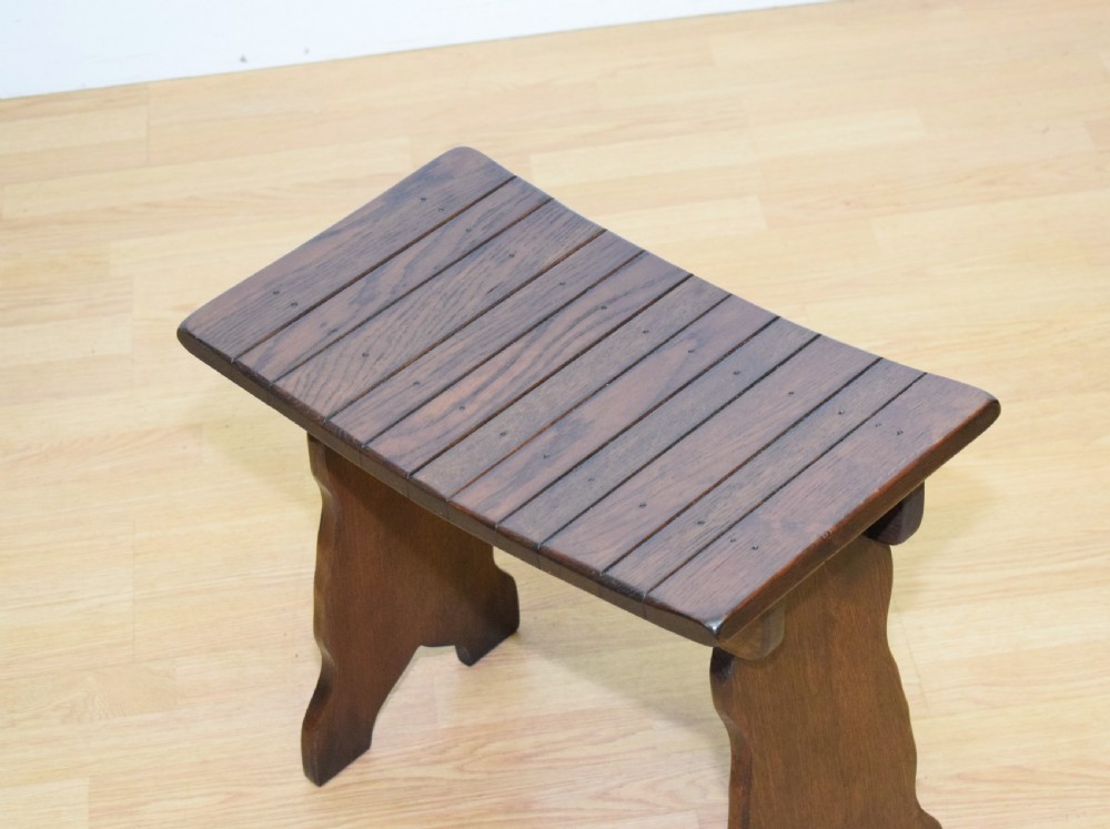 Early 20th Century Oak Stool View VIII
