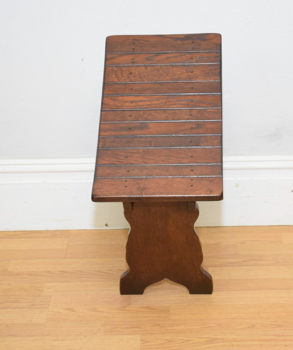Early 20th Century Oak Stool View IX