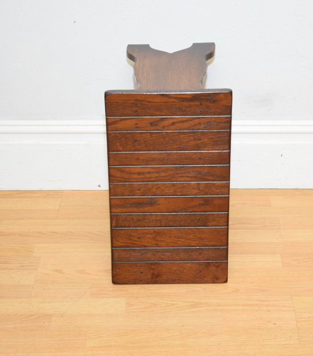 Early 20th Century Oak Stool View XI