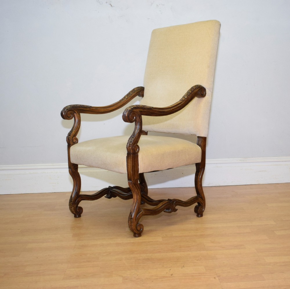 Early 20th Century Walnut Armchair