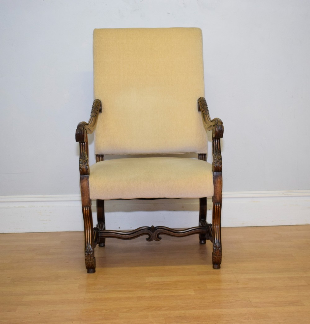 Early 20th Century Walnut Armchair View II