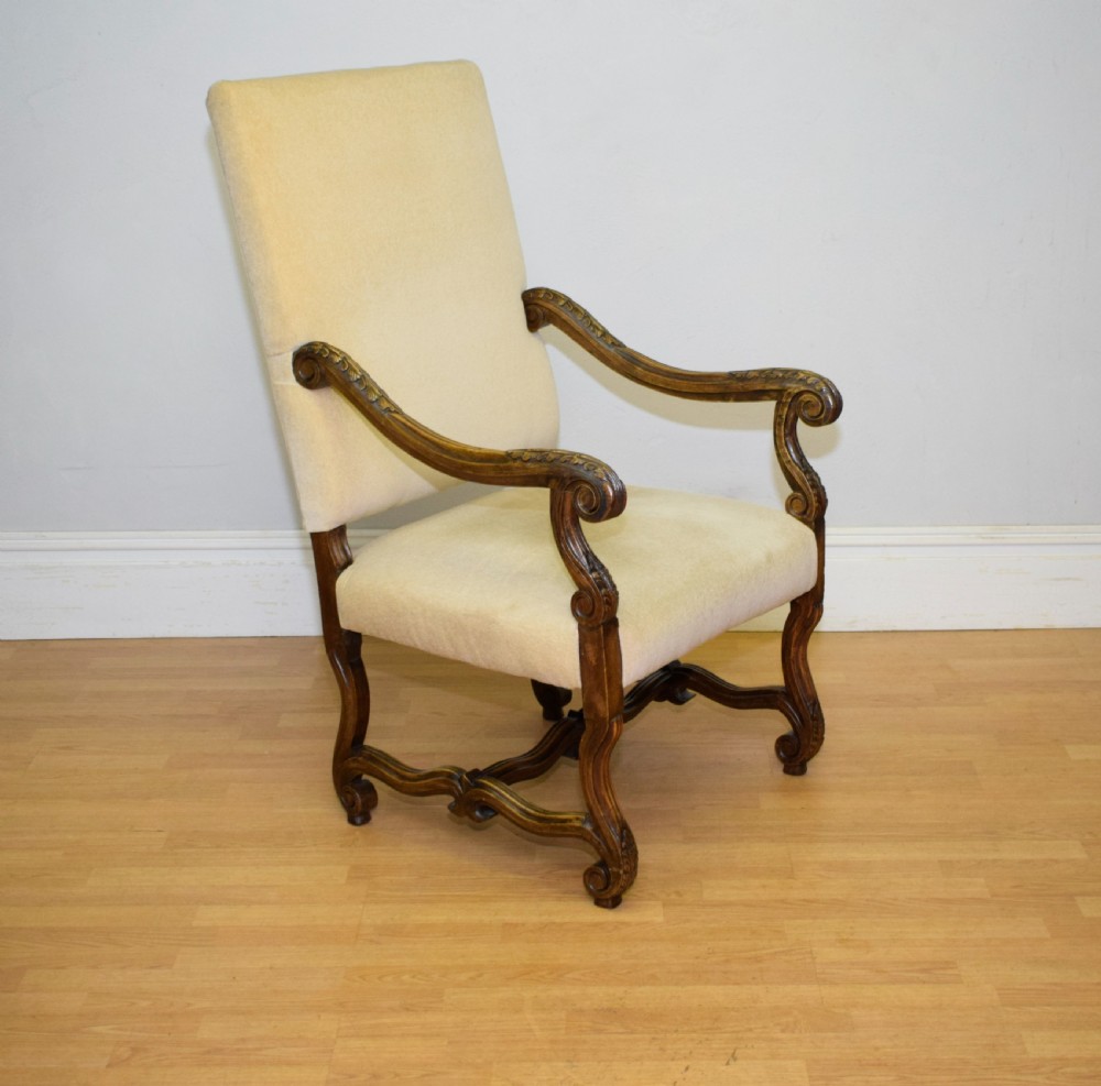 Early 20th Century Walnut Armchair View IV