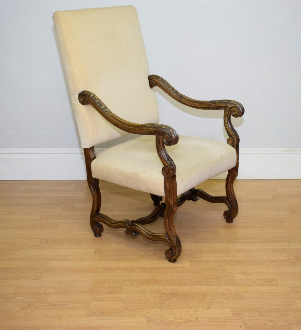 Early 20th Century Walnut Armchair View VI