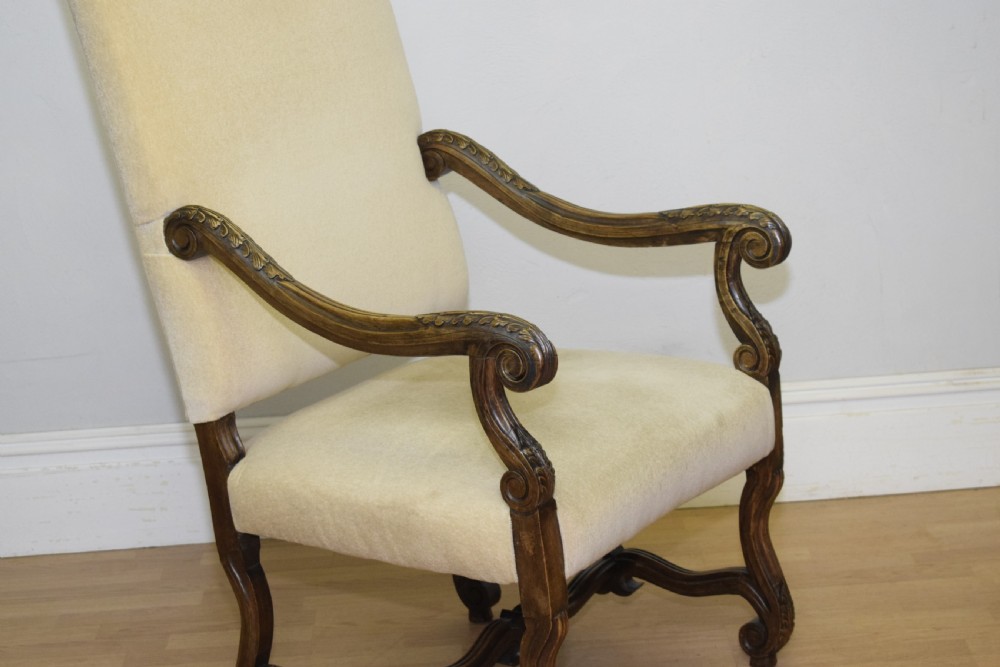 Early 20th Century Walnut Armchair View VII