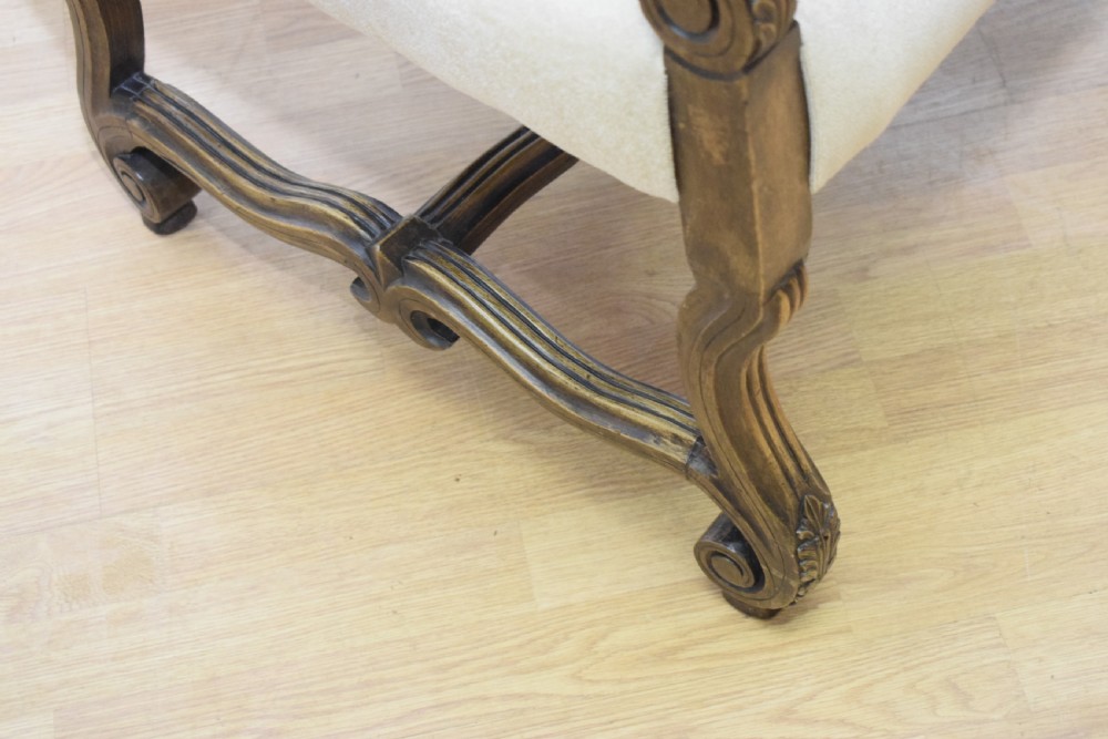 Early 20th Century Walnut Armchair View XVI