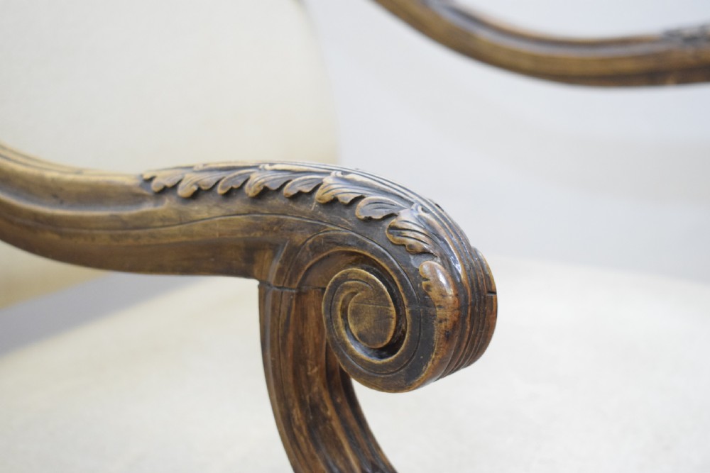 Early 20th Century Walnut Armchair View XVII