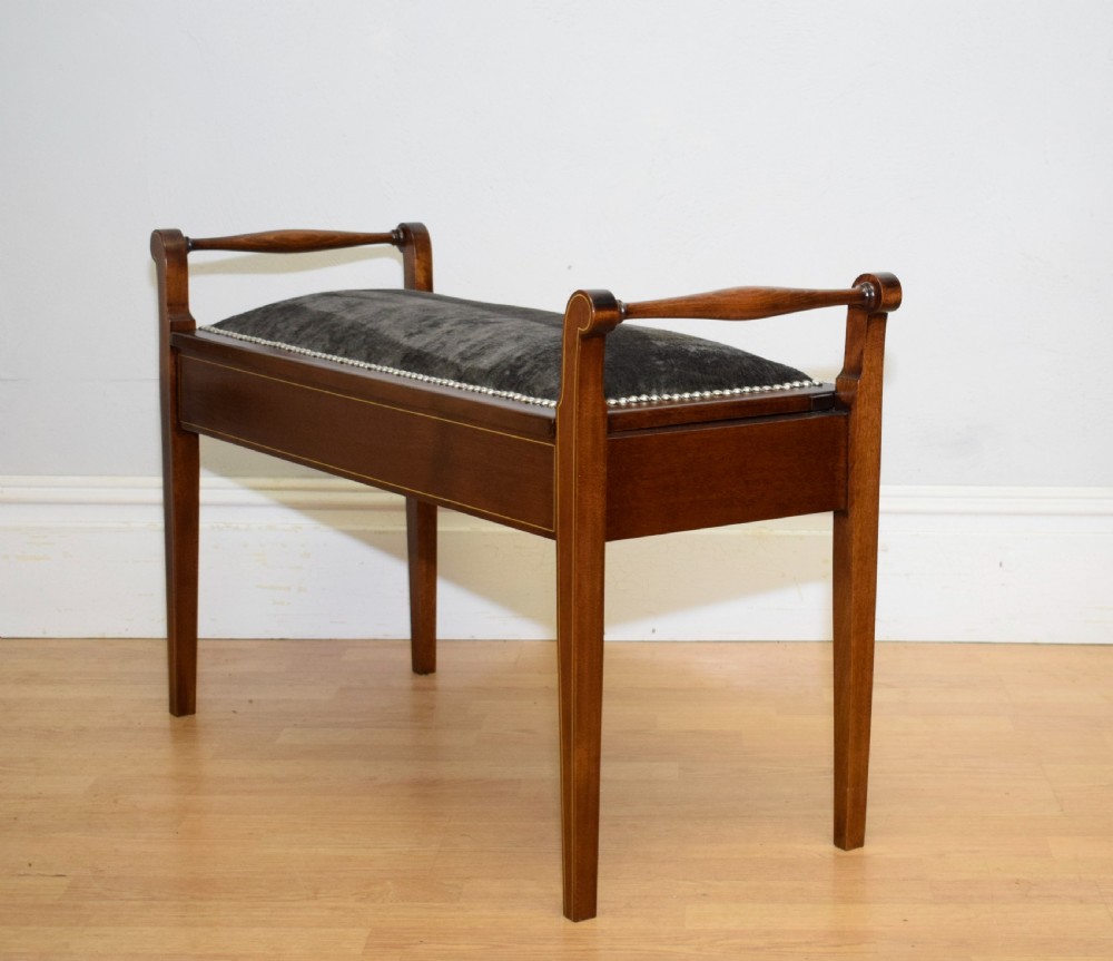 Victorian Duet Piano Stool View III