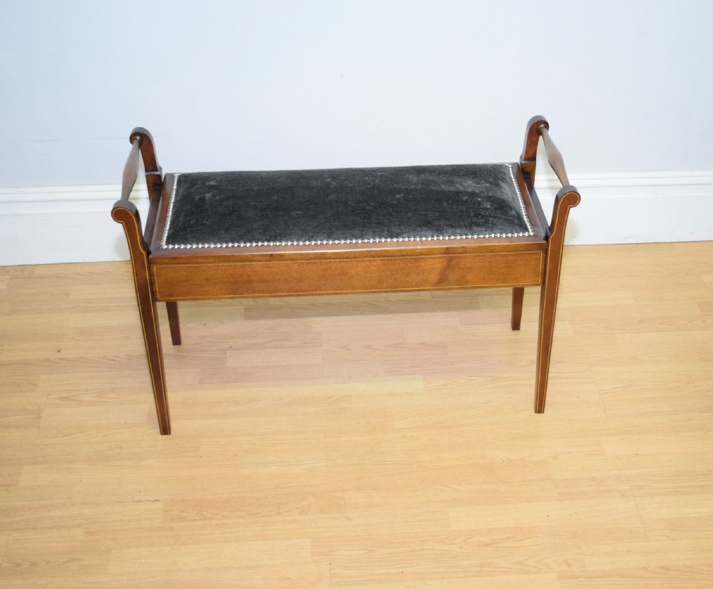 Victorian Duet Piano Stool View VII