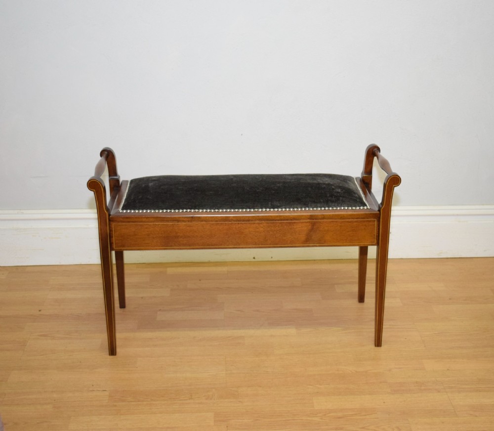 Victorian Duet Piano Stool View IX