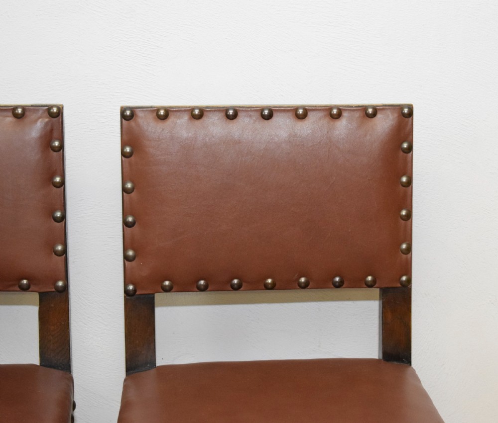 Set of 6 Victorian Oak Dining Chairs View VIII
