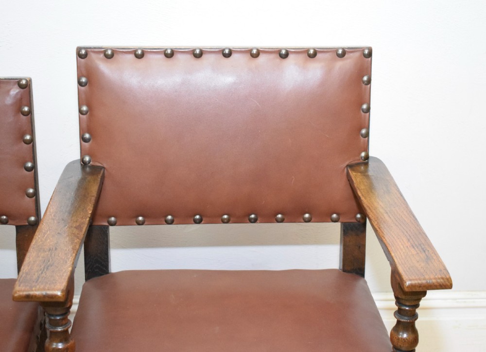 Set of 6 Victorian Oak Dining Chairs View XVIII