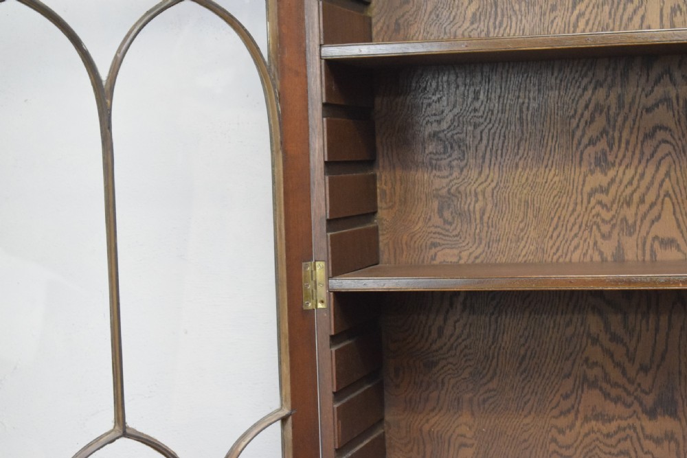 Edwardian Mahogany & Inlaid Bookcase View X