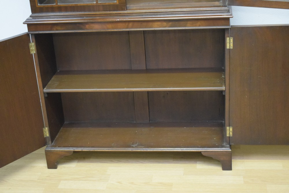 Edwardian Mahogany & Inlaid Bookcase View XVII