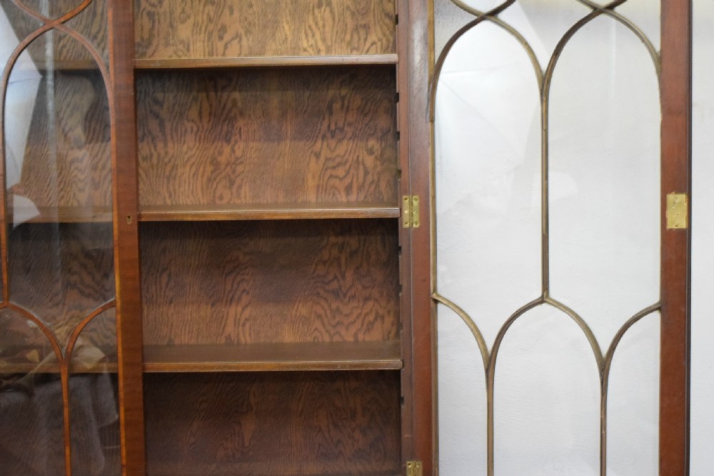 Edwardian Mahogany & Inlaid Bookcase View XVIII