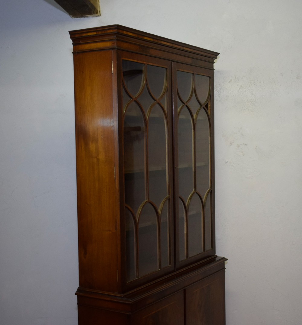 Edwardian Mahogany & Inlaid Bookcase View XXIV