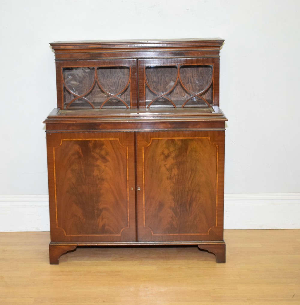 Edwardian Mahogany & Inlaid Bookcase View XXVI