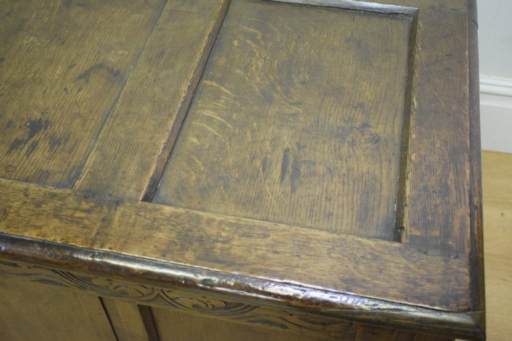 William & Mary Period Oak Coffer View IV