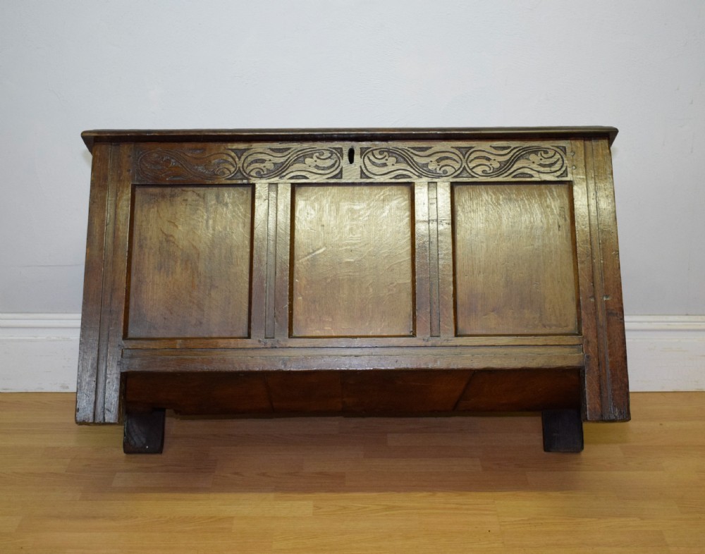 William & Mary Period Oak Coffer View V