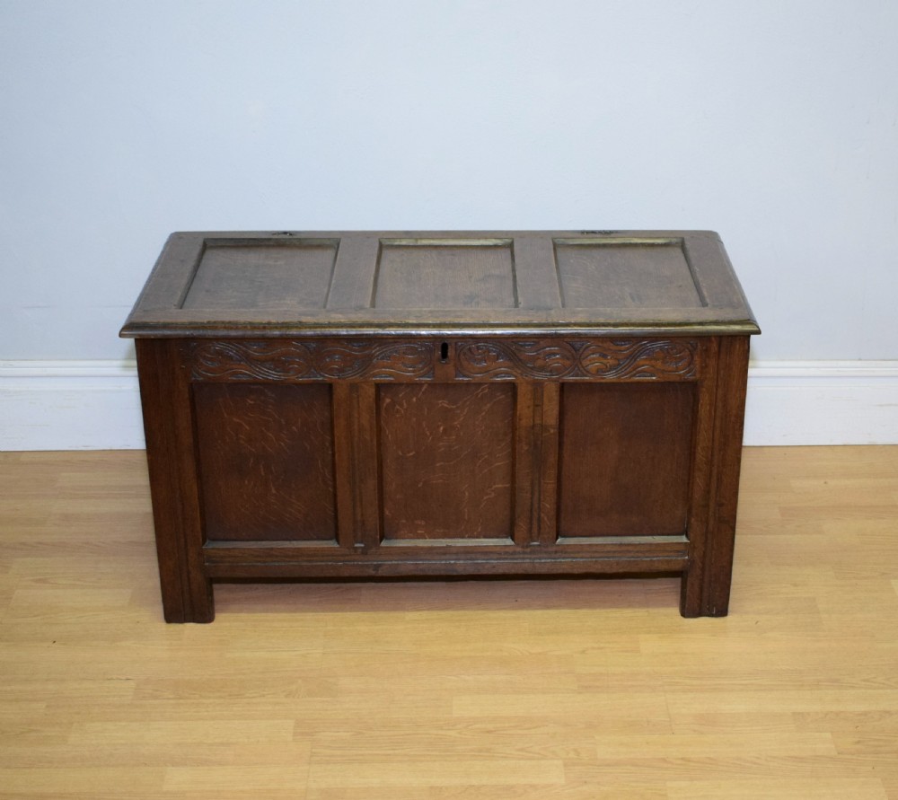 William & Mary Period Oak Coffer View IX