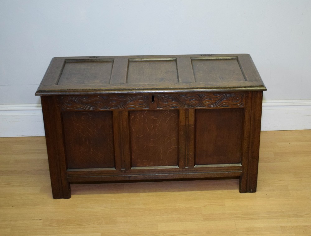 William & Mary Period Oak Coffer View XI