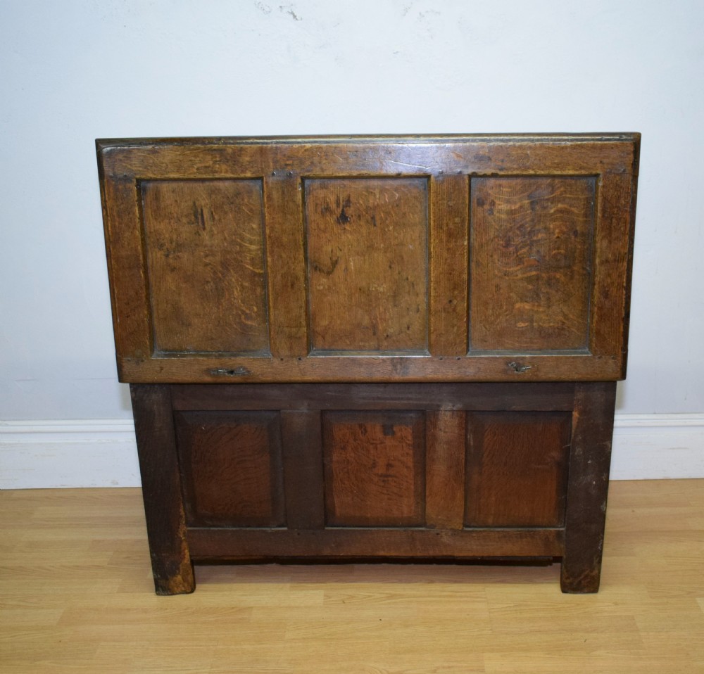 William & Mary Period Oak Coffer View XIV