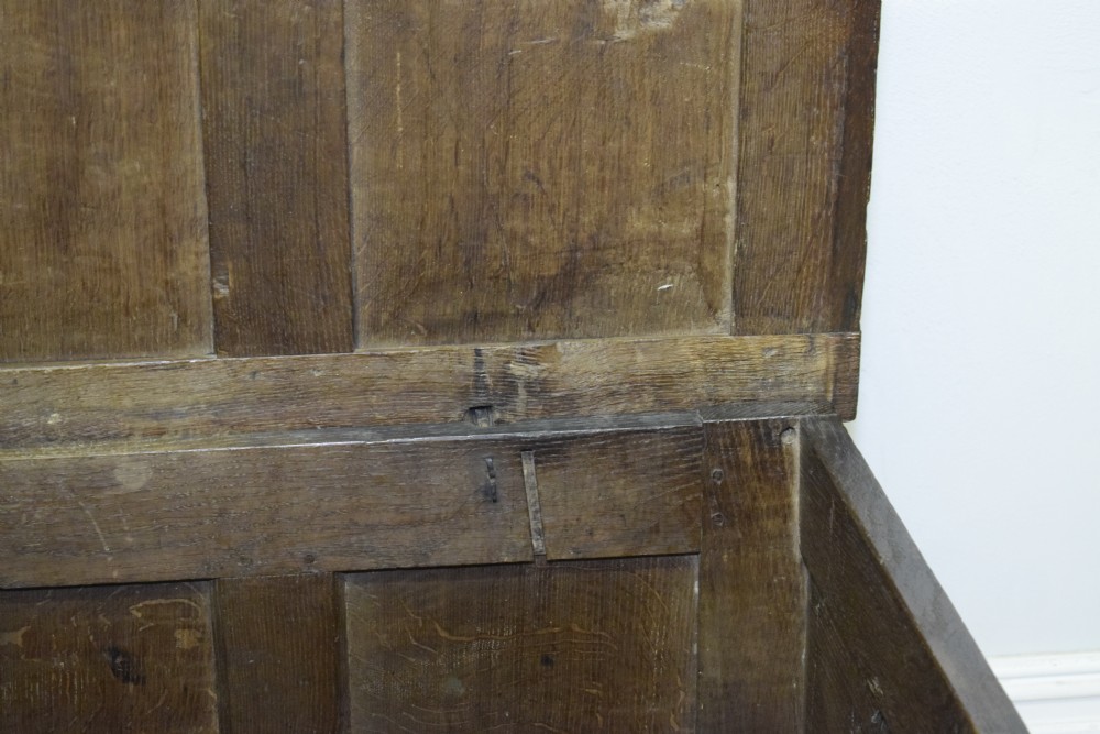 William & Mary Period Oak Coffer View XIX