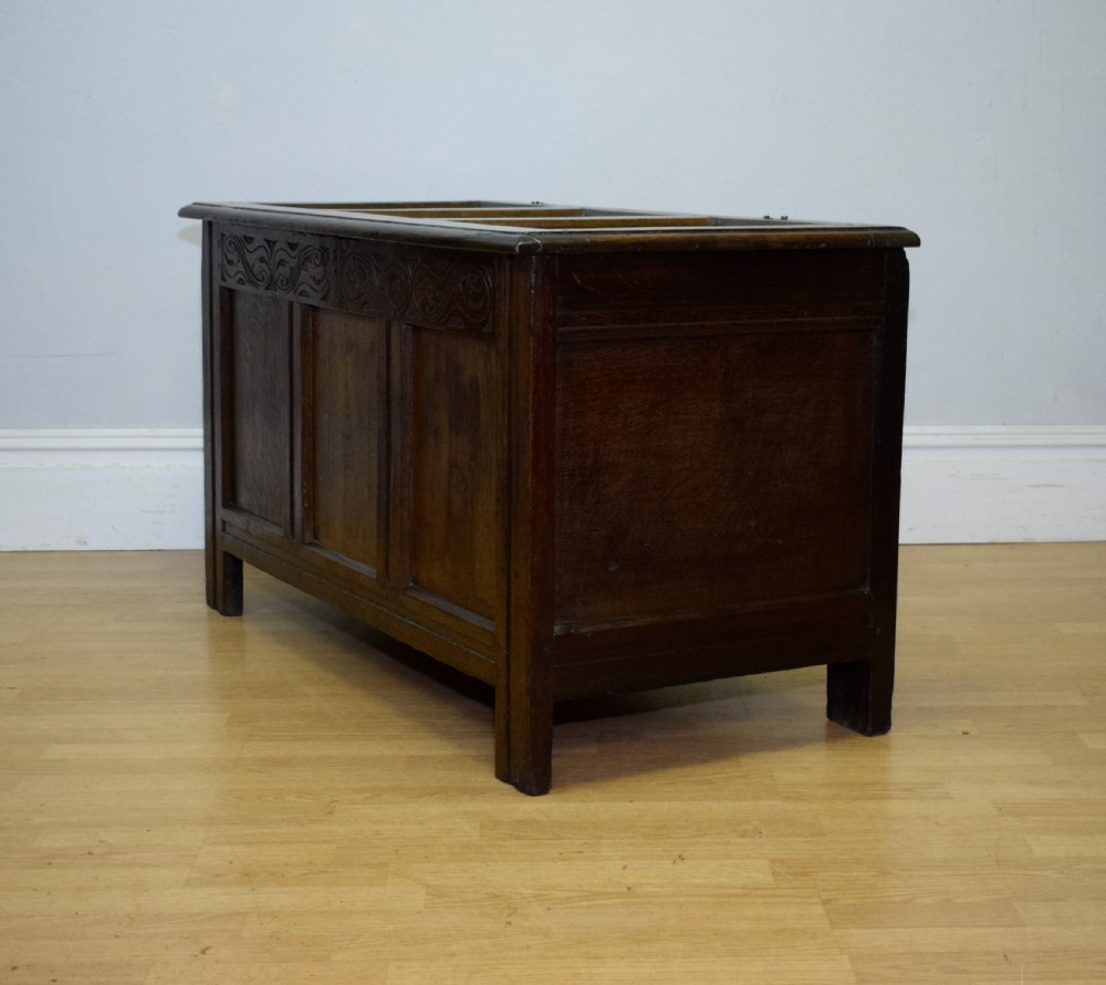 William & Mary Period Oak Coffer View XX