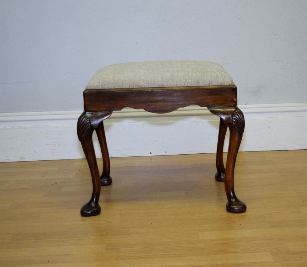 Antique Mahogany Stool View III