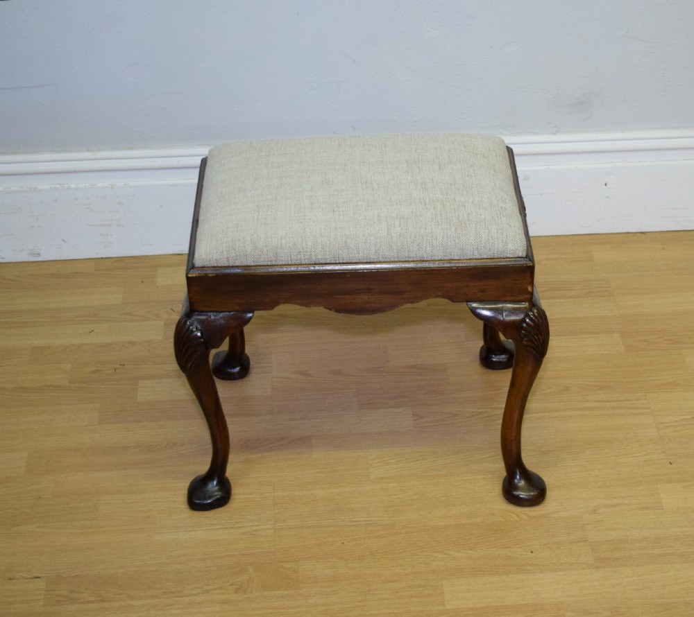 Antique Mahogany Stool View IV