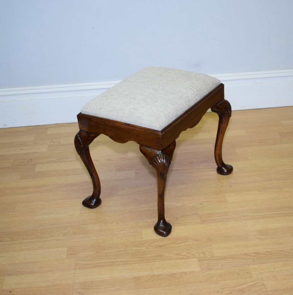 Antique Mahogany Stool View VI
