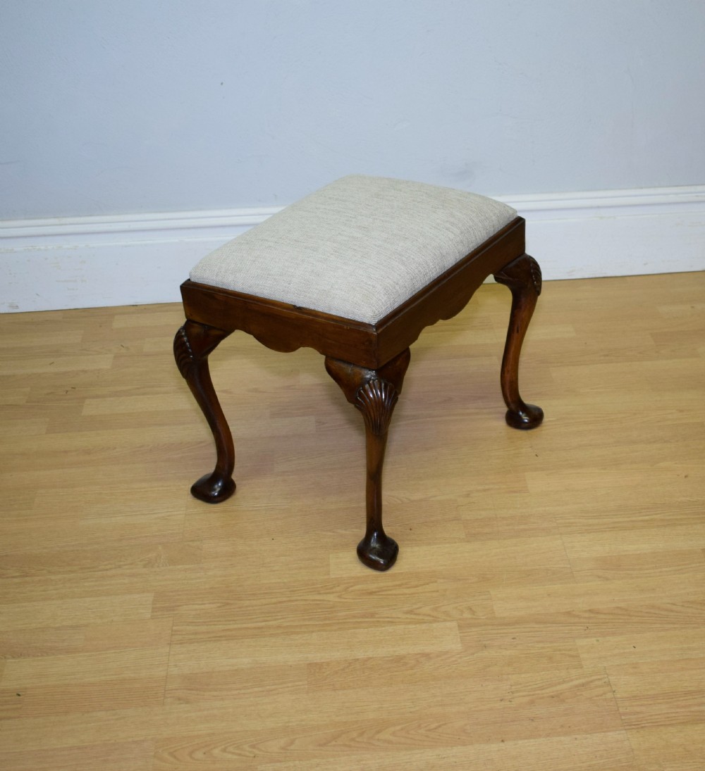 Antique Mahogany Stool View VII