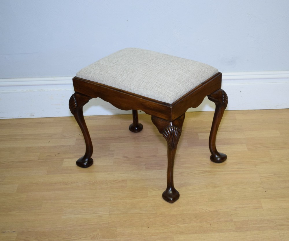 Antique Mahogany Stool View VIII