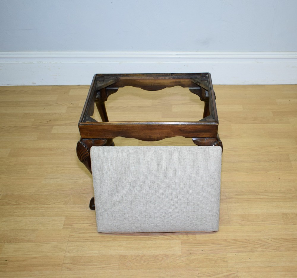 Antique Mahogany Stool View XIII