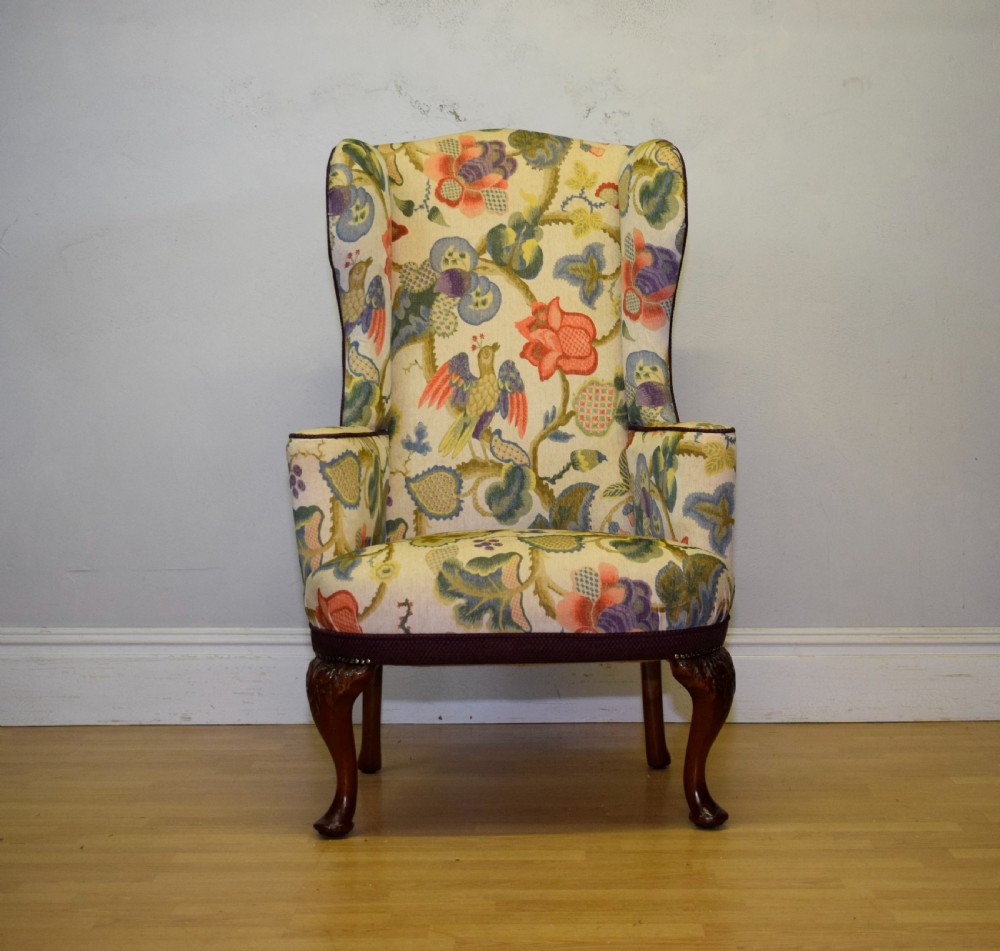 Georgian Period Wing Back Armchair View II